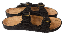 Load image into Gallery viewer, Nomadic State of Mind - Woven Moses Cork (Black) - The Original Rope Sandals - Men's Size