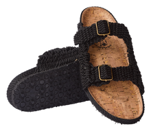 Load image into Gallery viewer, Nomadic State of Mind - Woven Moses Cork (Black) - The Original Rope Sandals - Men's Size