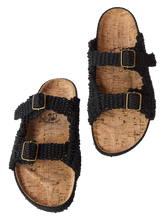 Load image into Gallery viewer, Nomadic State of Mind - Woven Moses Cork (Black) - The Original Rope Sandals - Women's Size