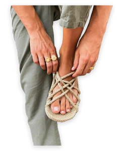Nomadic State of Mind - The JC (Camel) - The Original Rope Sandals - Men's Size