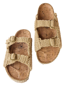 Nomadic State of Mind - Woven Moses Cork (Camel) - The Original Rope Sandals - Women's Size