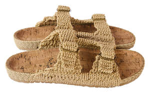 Nomadic State of Mind - Woven Moses Cork (Camel) - The Original Rope Sandals - Women's Size