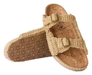 Nomadic State of Mind - Woven Moses Cork (Camel) - The Original Rope Sandals - Women's Size